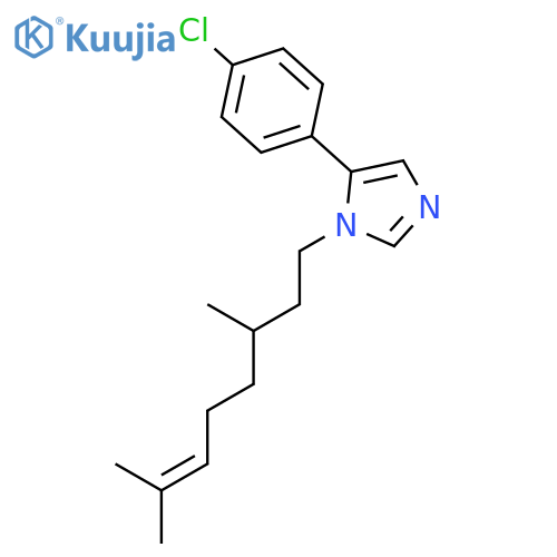 1H-Imidazole, 5-(4-chlorophenyl)-1-(3,7-dimethyl-6-octenyl)- structure
