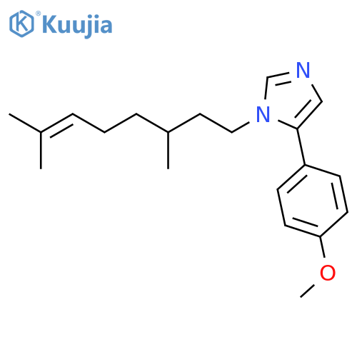 1H-Imidazole, 1-(3,7-dimethyl-6-octenyl)-5-(4-methoxyphenyl)- structure
