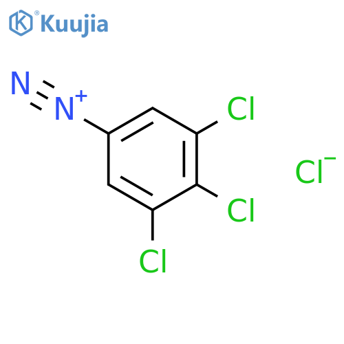 Benzenediazonium, 3,4,5-trichloro-, chloride structure