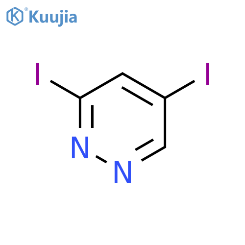 Pyridazine, 3,5-diiodo- structure