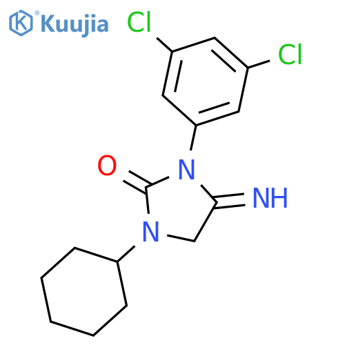 2-Imidazolidinone, 1-cyclohexyl-3-(3,5-dichlorophenyl)-4-imino- structure