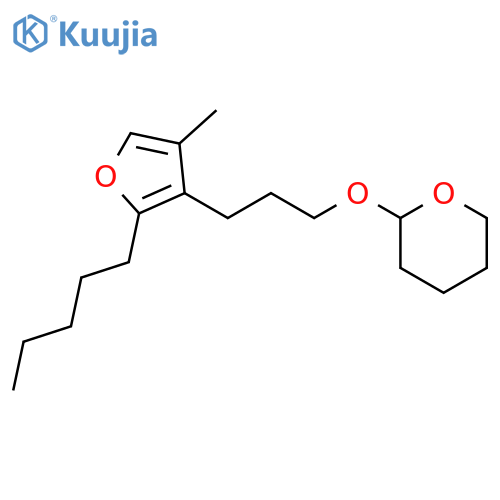 2H-Pyran, tetrahydro-2-[3-(4-methyl-2-pentyl-3-furanyl)propoxy]- structure