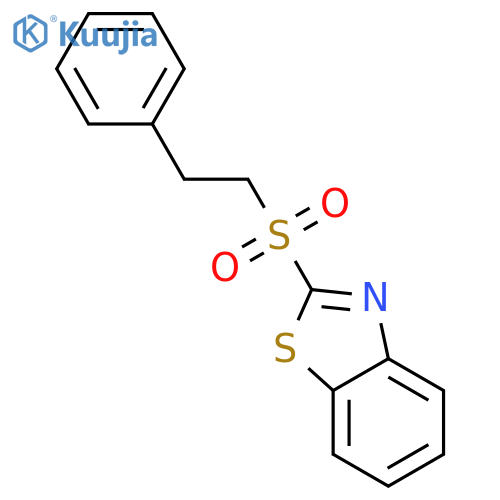 Benzothiazole, 2-[(2-phenylethyl)sulfonyl]- structure