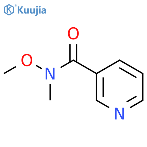 N-methoxy-N-methylpyridine-3-carboxamide structure