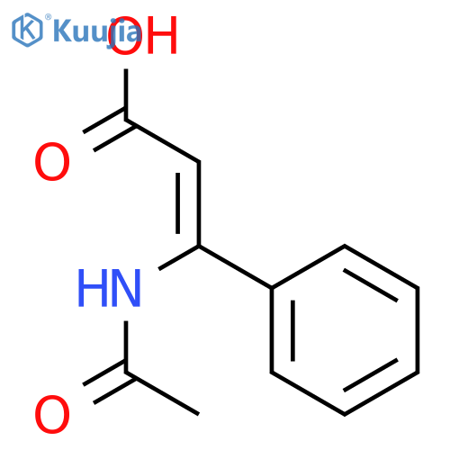 (Z)-3-acetamido-3-phenylacrylic acid structure