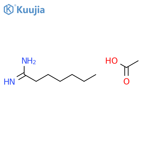 acetic acid; heptanamidine structure
