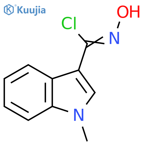 N-hydroxy-1-methyl-1H-Indole-3-carboximidoyl chloride structure