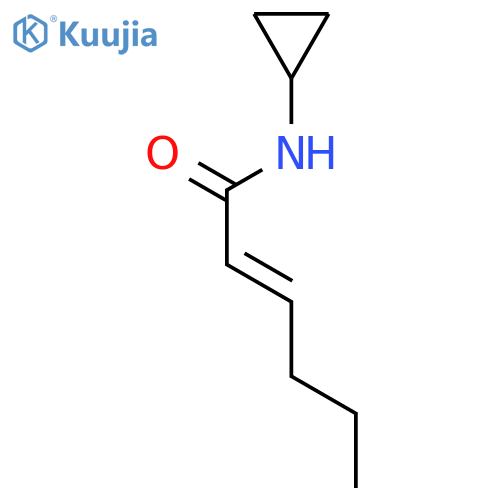 (E)-N-Cyclopropylhex-2-enamide structure