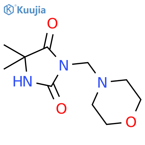 5,5-dimethyl-3-(morpholin-4-ylmethyl)imidazolidine-2,4-dione structure