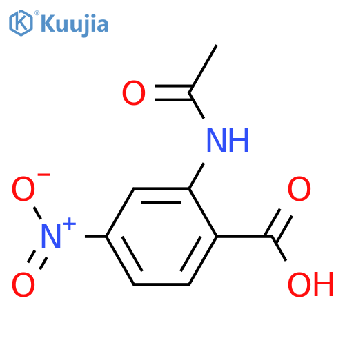 2-Acetamido-4-nitrobenzoic acid structure
