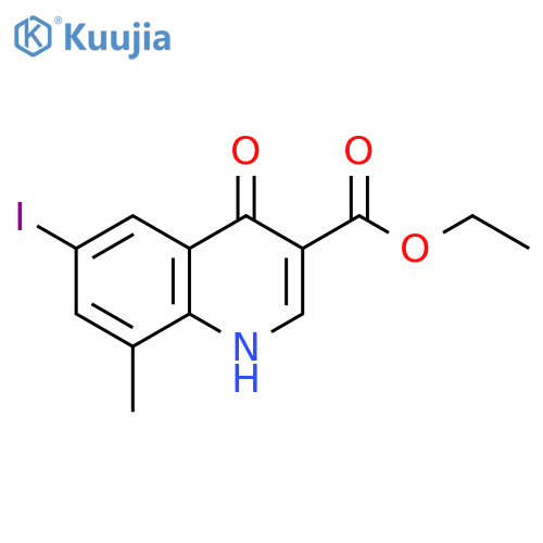 Ethyl 6-Iodo-8-methyl-4-oxo-1,4-dihydro-3-quinolinecarboxylate structure