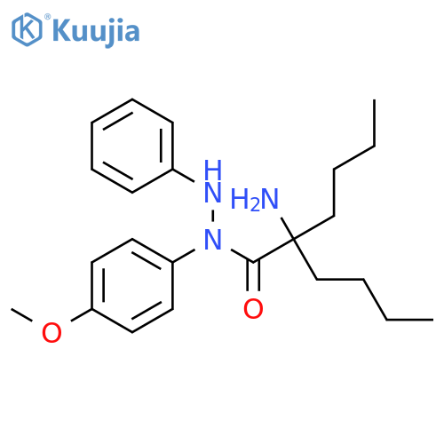 2-Butyl-N-(4-methoxyphenyl)norleucine 2-phenylhydrazide structure