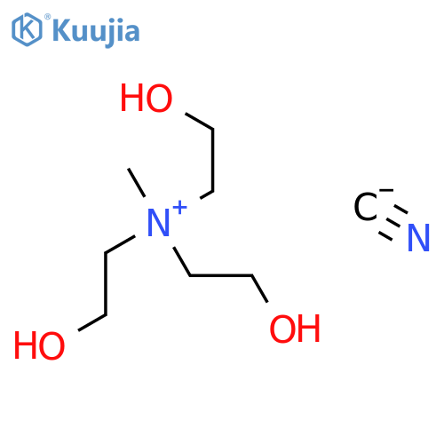 Ethanaminium, 2-hydroxy-N,N-bis(2-hydroxyethyl)-N-methyl-, cyanide structure