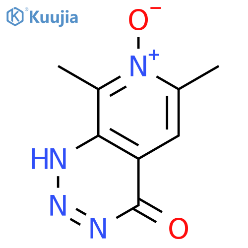 Pyrido[3,4-d]-1,2,3-triazin-4(1H)-one, 6,8-dimethyl-, 7-oxide structure