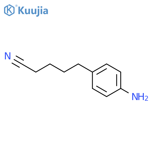 5-(4-aminophenyl)pentanenitrile structure