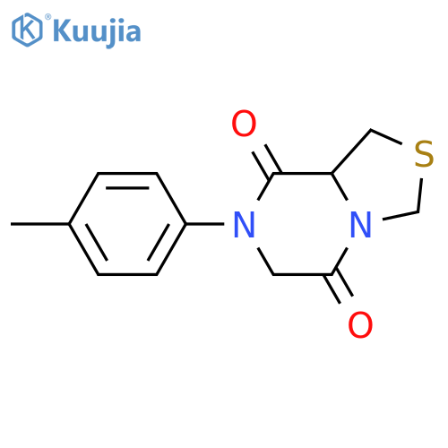 3H-Thiazolo[3,4-a]pyrazine-5,8-dione, tetrahydro-7-(4-methylphenyl)- structure