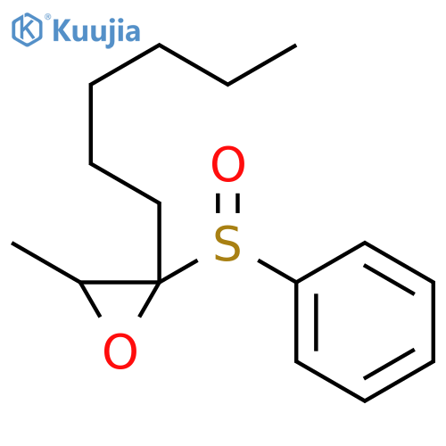 Oxirane, 2-hexyl-3-methyl-2-(phenylsulfinyl)- structure
