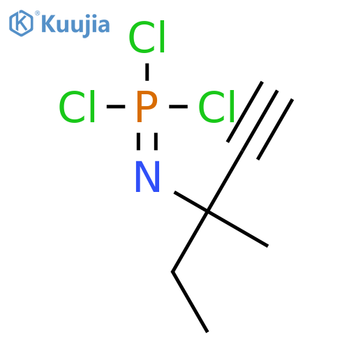 Phosphorimidic trichloride, (1-ethyl-1-methyl-2-propynyl)- structure