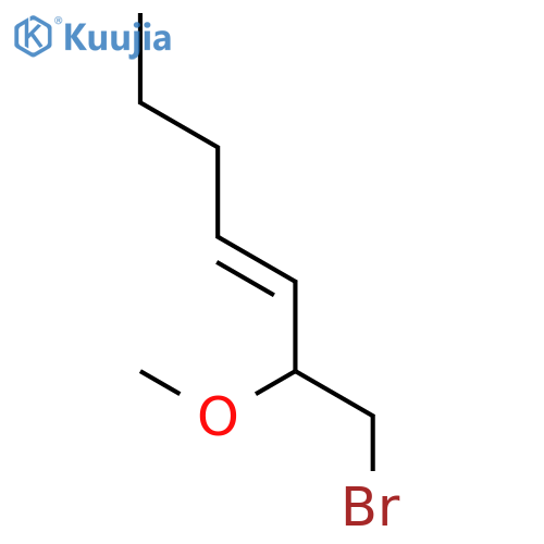 3-Heptene, 1-bromo-2-methoxy- structure
