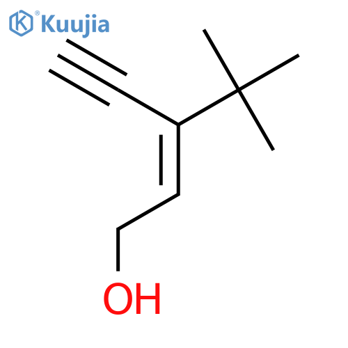 2-Penten-4-yn-1-ol, 3-(1,1-dimethylethyl)- structure