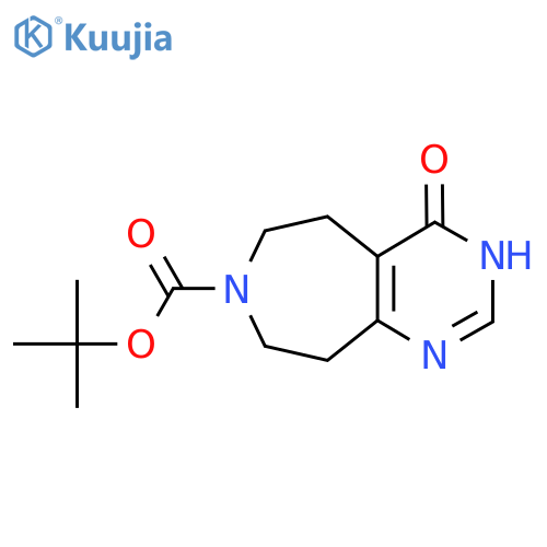 tert-butyl 4-hydroxy-5H,6H,7H,8H,9H-pyrimido4,5-dazepine-7-carboxylate structure