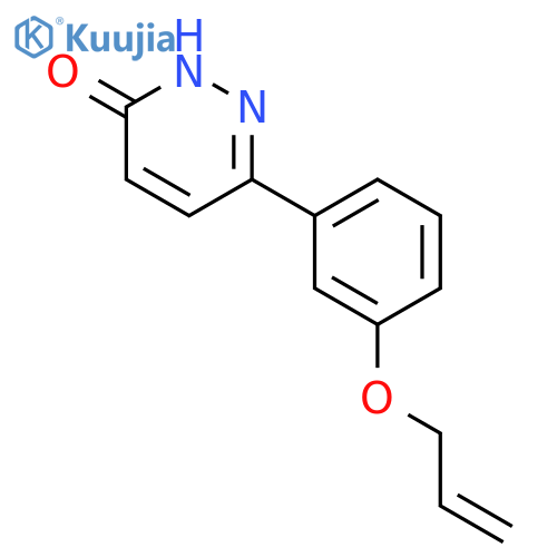 3(2H)-Pyridazinone, 6-[3-(2-propenyloxy)phenyl]- structure