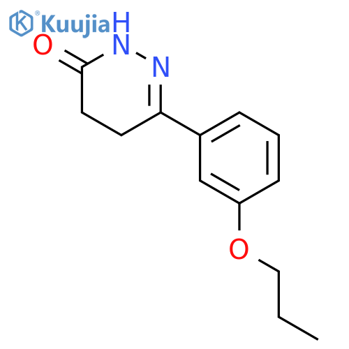 3(2H)-Pyridazinone, 4,5-dihydro-6-(3-propoxyphenyl)- structure