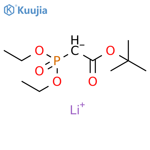 Acetic acid, 2-(diethoxyphosphinyl)-, 1,1-dimethylethyl ester, ion(1-), lithium (1:1) structure