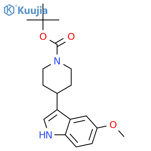 tert-Butyl 4-(5-methoxy-1H-indol-3-yl)piperidine-1-carboxylate structure