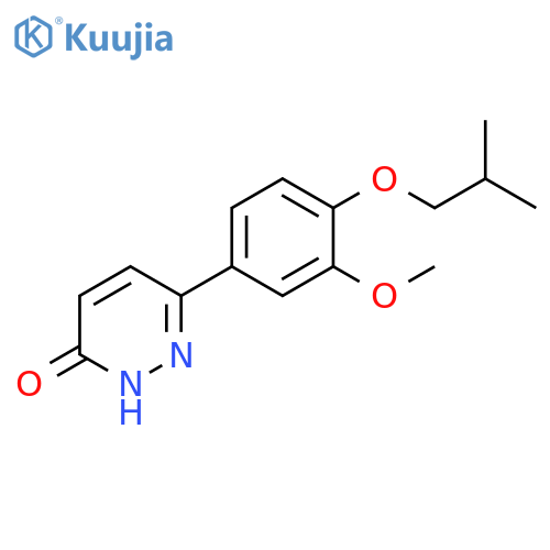 3(2H)-Pyridazinone, 6-[3-methoxy-4-(2-methylpropoxy)phenyl]- structure