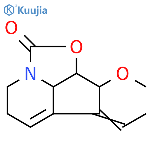 1H-2-Oxa-7a-azacyclopent[cd]inden-1-one,4-ethylidene-2a,3,4,6,7,7b-hexahydro-3-methoxy-, (2aa,3a,4Z,7ba)- structure