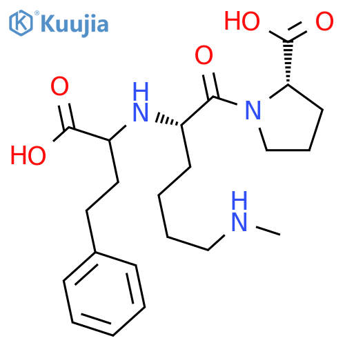 L-Proline, 1-[N2-(1-carboxy-3-phenylpropyl)-N6-methyl-L-lysyl]- structure