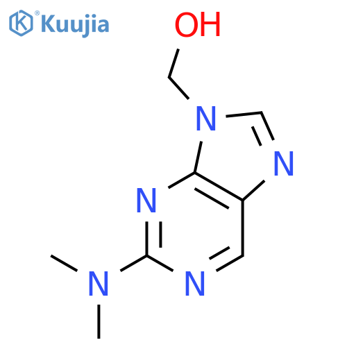 9H-Purine-9-methanol, 2-(dimethylamino)- structure