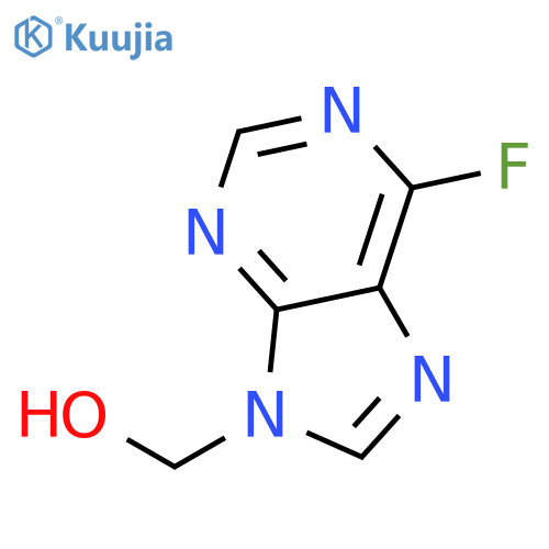 9H-Purine-9-methanol, 6-fluoro- structure