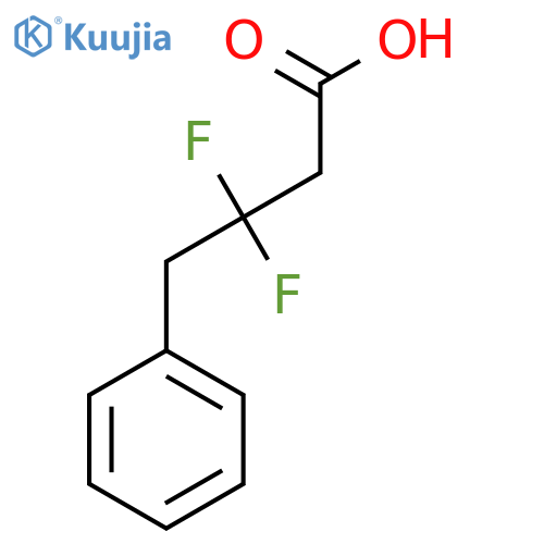3,3-difluoro-4-phenylbutanoic acid structure