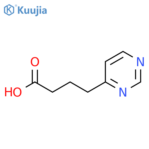 4-(pyrimidin-4-yl)butanoic acid structure