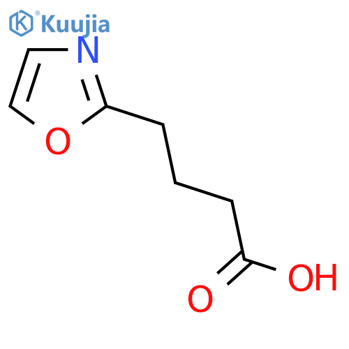 4-(1,3-Oxazol-2-yl)butanoic acid structure