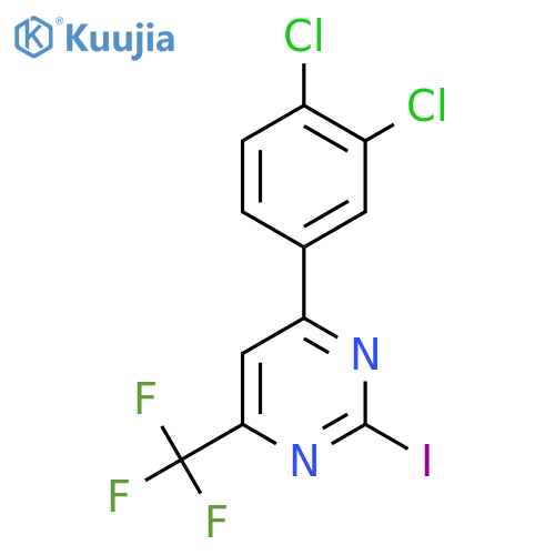 6-(3,4-Dichlorophenyl)-2-iodo-4-(trifluoromethyl)pyrimidine structure