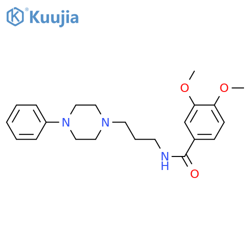 3,4-dimethoxy-N-3-(4-phenylpiperazin-1-yl)propylbenzamide structure