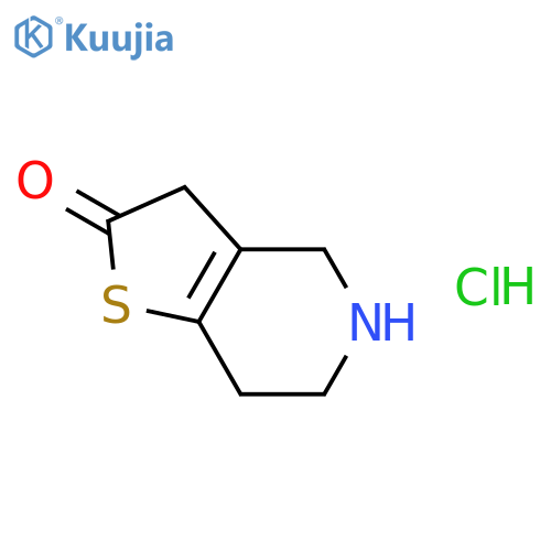 4,5,6,7-tetrahydro-3H-thieno[3,2-c]pyridin-2-one;hydrochloride structure