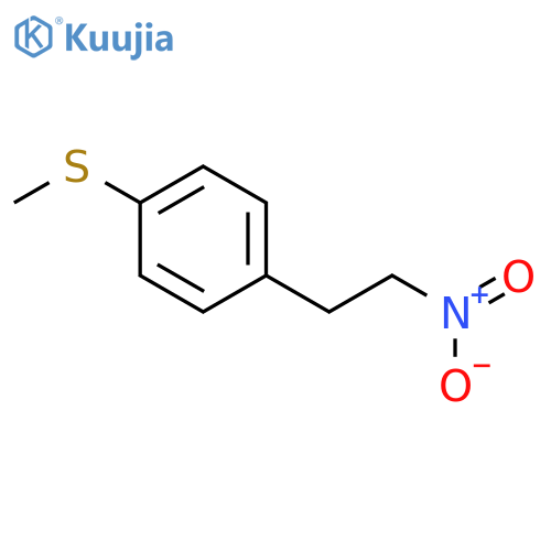 1-(methylsulfanyl)-4-(2-nitroethyl)benzene structure