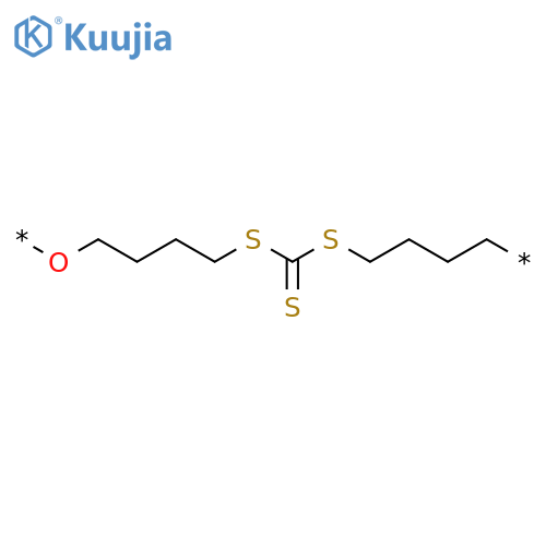 Poly[oxy-1,4-butanediylthio(carbonothioyl)thio-1,4-butanediyl] structure