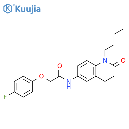 N-(1-butyl-2-oxo-1,2,3,4-tetrahydroquinolin-6-yl)-2-(4-fluorophenoxy)acetamide structure
