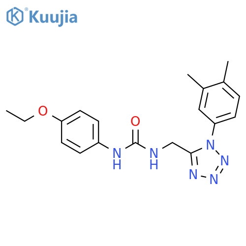 3-{1-(3,4-dimethylphenyl)-1H-1,2,3,4-tetrazol-5-ylmethyl}-1-(4-ethoxyphenyl)urea structure