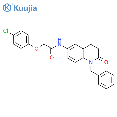 N-(1-benzyl-2-oxo-1,2,3,4-tetrahydroquinolin-6-yl)-2-(4-chlorophenoxy)acetamide structure