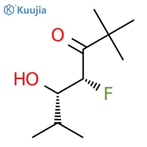 3-Heptanone, 4-fluoro-5-hydroxy-2,2,6-trimethyl-, (R*,S*)- structure
