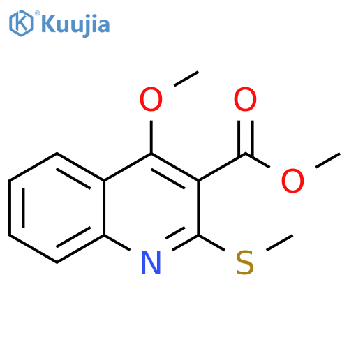 methyl 4-methoxy-2-(methylsulfanyl)quinoline-3-carboxylate structure