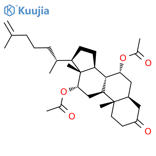 Cholest-25-en-3-one, 7,12-bis(acetyloxy)-, (5a,7a,12a)- structure