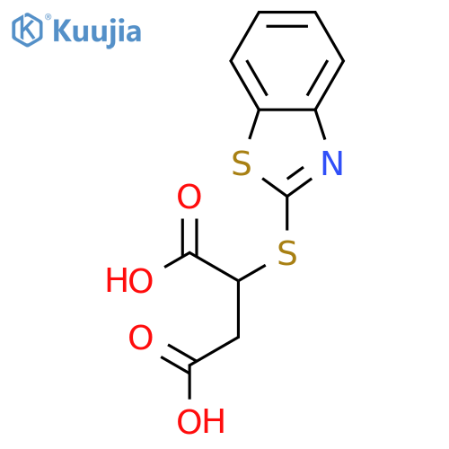 2-(1,3-Benzothiazol-2-ylthio)succinic Acid structure