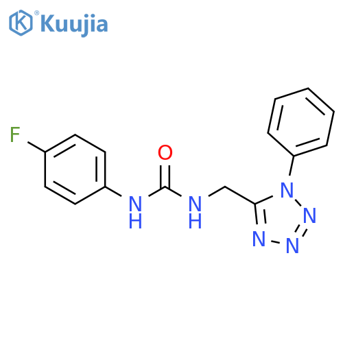 1-(4-fluorophenyl)-3-(1-phenyl-1H-1,2,3,4-tetrazol-5-yl)methylurea structure